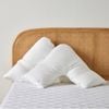 Dreamaker Cotton Cover Down Alternative Pillow Twin Pack - V Shape