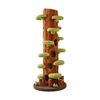 Wooden Tree Hollow Cat Tree Tower 230cm - Pet Comfort, Sisal Wrap, Anti-Tip Design