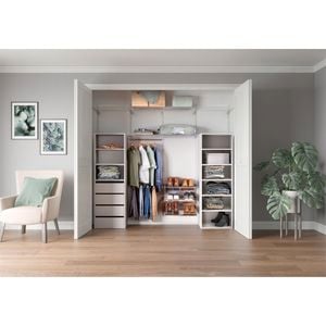 Built In and Wire Wardrobe Combination