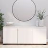 Elara 3 Door Buffet White