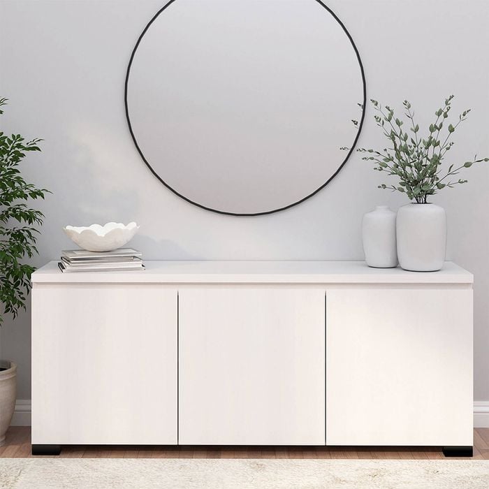 Elara 3 Door Buffet White