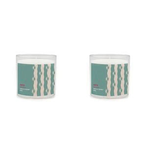2PK Porto Illumina 425g Scented Wax Candle Coconut & Vanilla Swirl