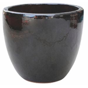 Northcote Pottery Small Black Primo Mod Egg Garden Pot