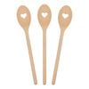 Argon Tableware Wooden Heart Cooking Spoons - 30cm - Pack of 3