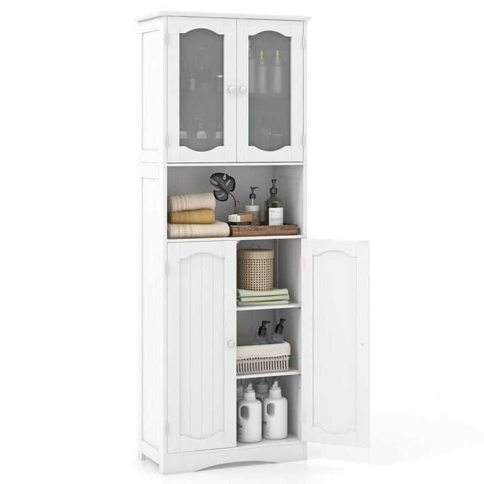 Costway Bathroom Floor Storage Cabinet High Sideboard