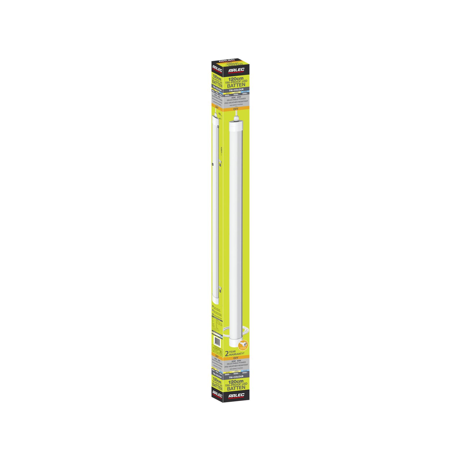 Arlec 40w led weatherproof batten sales