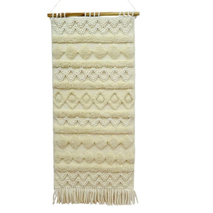 Modern Handwoven Wallhanging-Strasbourge AD-25-Ivory-50x120cm