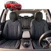 Australian Goose Front Seat Covers for Holden Colorado Ute Dual Cab 2012 - 2020 (VE, VF) - PU Leather, Black (2pc)