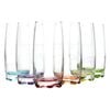 6pc Artcraft Ava Coloured Hi-Ball Drinking Glass Wine & Water Drinkware 390ml