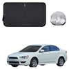 Front Windscreen Sun Shade for Mitsubishi Lancer 2007 - 2017 Manual (CJ) - Standard 150 x 85 cm - Black