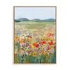 Artey | Wildflower Meadow - Framed Canvas - Natural Frame - 45 x 60cm