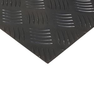 Metal Mate 300 x 600 x 2mm Black Aluminium Tread Plate