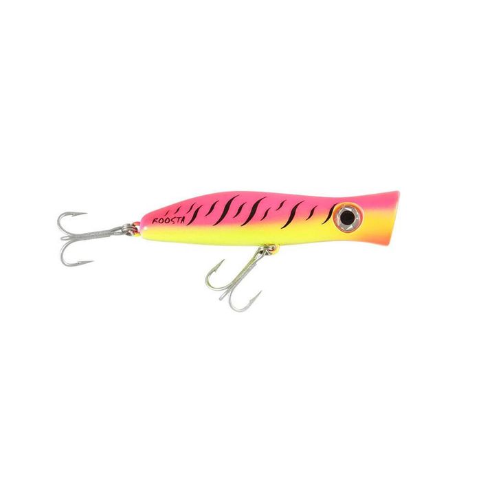 Halco Roosta Popper 105 Hard Body Surface Fishing Lure  R1 Pink Fluoro