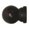 Windoware Curtain Cafe Rod End Ball Black 2pk