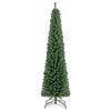 Costway 2.1M Pencil Christmas Tree w/295 Memory Wire Branch Tips Pre-Lit Decoration Tree