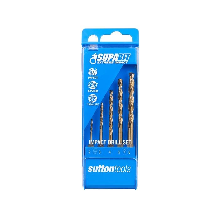 Sutton Tools 5 Piece Supabit Impact Drill Bit Set
