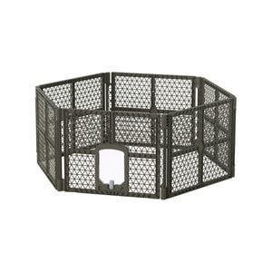 i.Pet Dog Playpen Enclosure 6 Panel Pet Fence Plastic Play Pen
