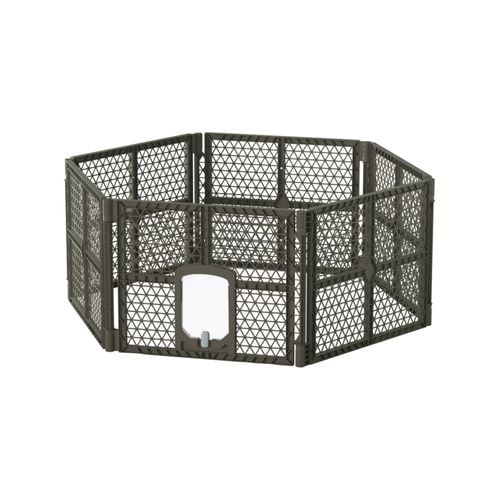 i.Pet Dog Playpen Enclosure 6 Panel Pet Fence Plastic Play Pen Bunnings Australia