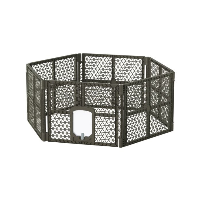i.Pet Dog Playpen Enclosure 6 Panel Pet Fence Plastic Play Pen