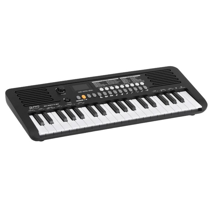 Alpha 37-Key Digital Piano Keyboard with Touch Function Beginners Electronic Keyboard Piano Black