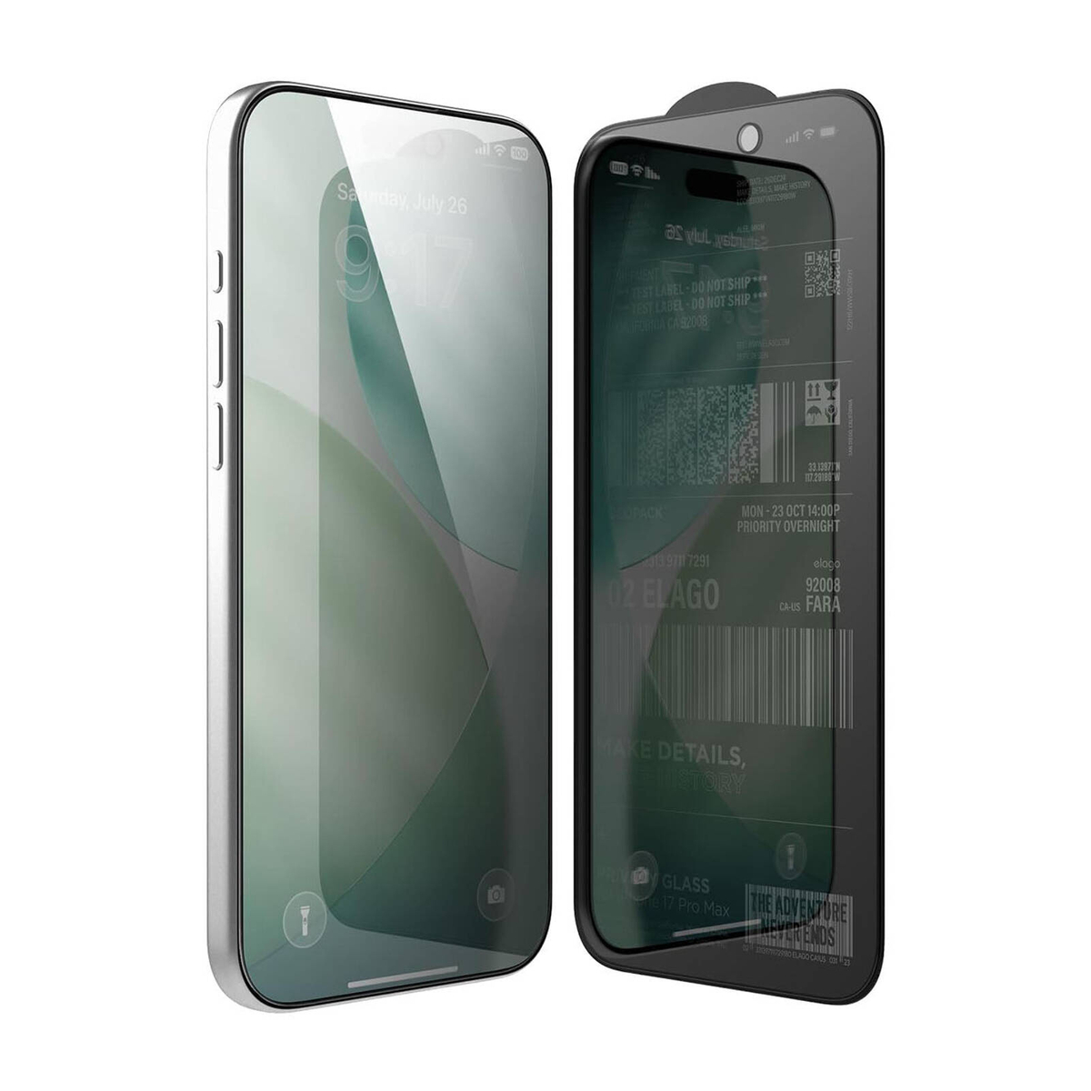 Tempered Glass Privacy Screen Protector Anti-Spy 9H Hardness For Apple ...