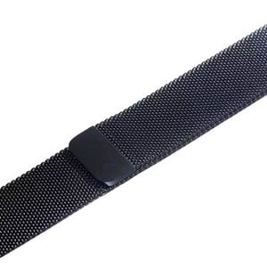 Stainless Steel Magnetic Milanese Watch Strap iWatch Ultra [42mm Series 3] 44mm 45mm 46mm 49mm (Black)