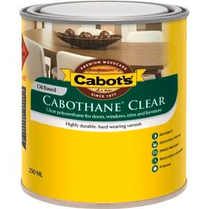 Cabot's 250ml Gloss Oil Based Cabothane Clear Polyurethane Timber Varnish