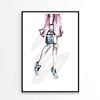 Fancy Sneakers with Blue Shaded Bag   Print 100% Australian Made 90 x 120cm   (Poster)