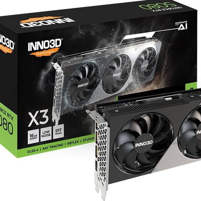 Inno3d Nvidia Geforce Rtx 5080 X3 16gb Gddr7 2617 Mhz Boost Clock, Ram 30 Gbps, 3x Dp, 1xhdmi 300x116x41mm Dual Slot