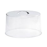 Chef Inox Acrylic Cake Cover with Chrome Handle