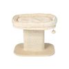 Costway 50cm Cat Tree Kitten Condo Sisal Scratching Post Beige