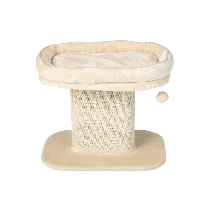 Costway 50cm Cat Tree Kitten Condo Sisal Scratching Post Beige