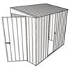 Build-A-Shed 1.2 x 2.3 x 2.0m Skillion Single Sliding Side Door Shed - Zinc