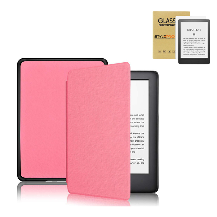 StylePro Package, Kindle Slimfit Cover Plus Screen Protector For Kindle Paperwhite 7", Pink