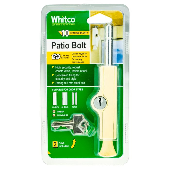 Whitco Primrose CYL4 Patio Bolt