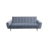 Ava Tufted Velvet Sofa Bed by Sarantino - Light Grey