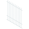 ProtectorAl 0350-1200W x 1500H Pearl White Radiator Pool Fence Panel Raked 16-30º