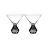 Tempa Zhara Set of 2 Martini Glasses Onyx