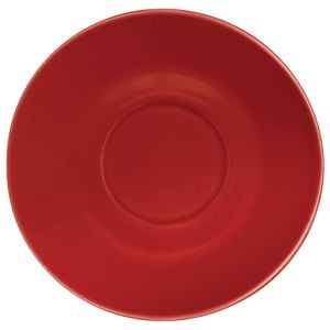 Olympia Saucer Cafe Red 158mm 12 Pack Commercial Tableware Fits Gk073 Gk076