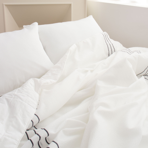 Saesom Queen White Flua Snow Comforter Set Cool Lightweight Quilt Bedspread Bedding Coverlet