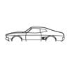 Ignite Laser Ford XB Falcon Silhouette Metal Wall Art Coated Black 15.7inch/40cm