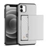 Hard Case Wallet Card Slot Cover - For Apple iPhone XS Max (Silver)