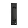 Lemaar 200mm x 50mm Black D-Pull Plate DDA