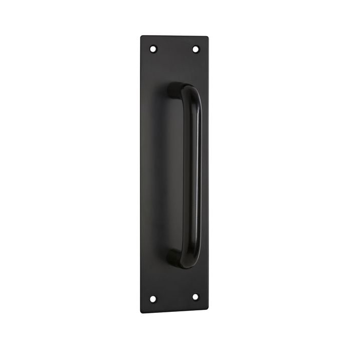 Lemaar 200mm x 50mm Black D-Pull Plate DDA