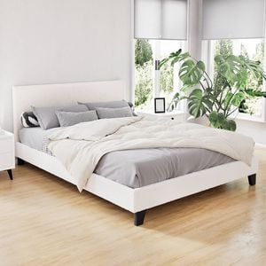 Artiss Boucle Bed Frame Queen Beds Base