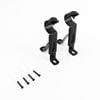Windoware 25mm Black Adjustable Curtain Bracket - 2 Pack