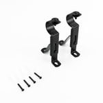 Windoware 25mm Black Adjustable Curtain Bracket - 2 Pack