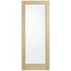 Corinthian 2040 x 920 x 40mm Entrance Door Blonde Oak Translucent Glass AWO21G