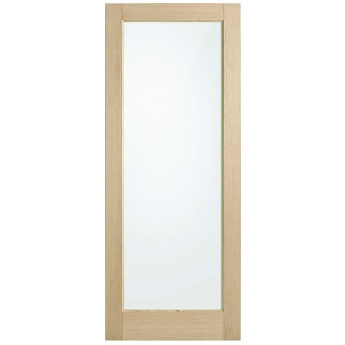 Corinthian 2040 x 920 x 40mm Entrance Door Blonde Oak Translucent Glass AWO21G