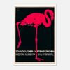 Galrie Munich Zoo Vintage Pink Flamingo Poster by Ludwig Holhwein for Home Decor, Poster Only, 70 x 100cm (28 x 40inch)